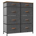 Dark Gray 8 Drawer Storage Dresser W67854