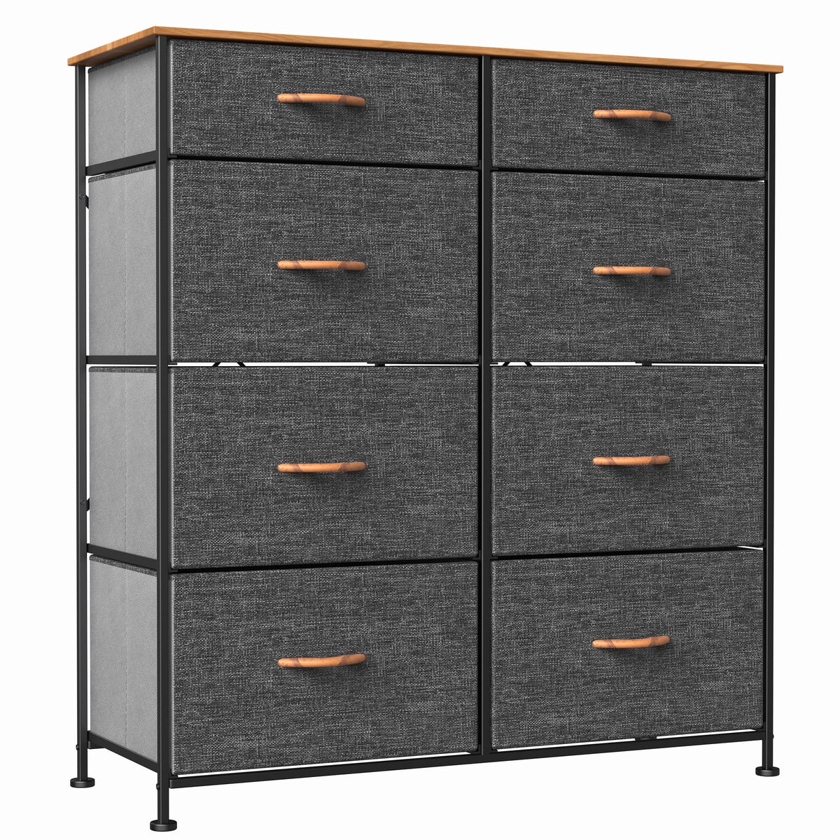 Dark Gray 8 Drawer Storage Dresser W67854