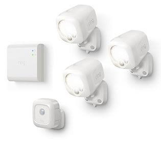 3-Pack White Motion Sensor Spotlights with Bridge U591