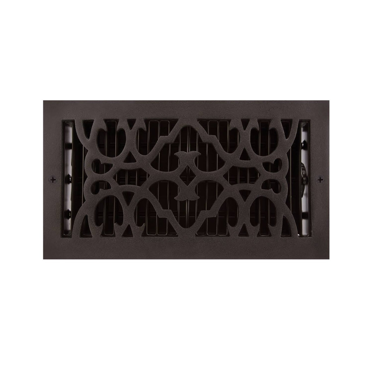Black Powder Coated Cast Iron Wall Register A231105
