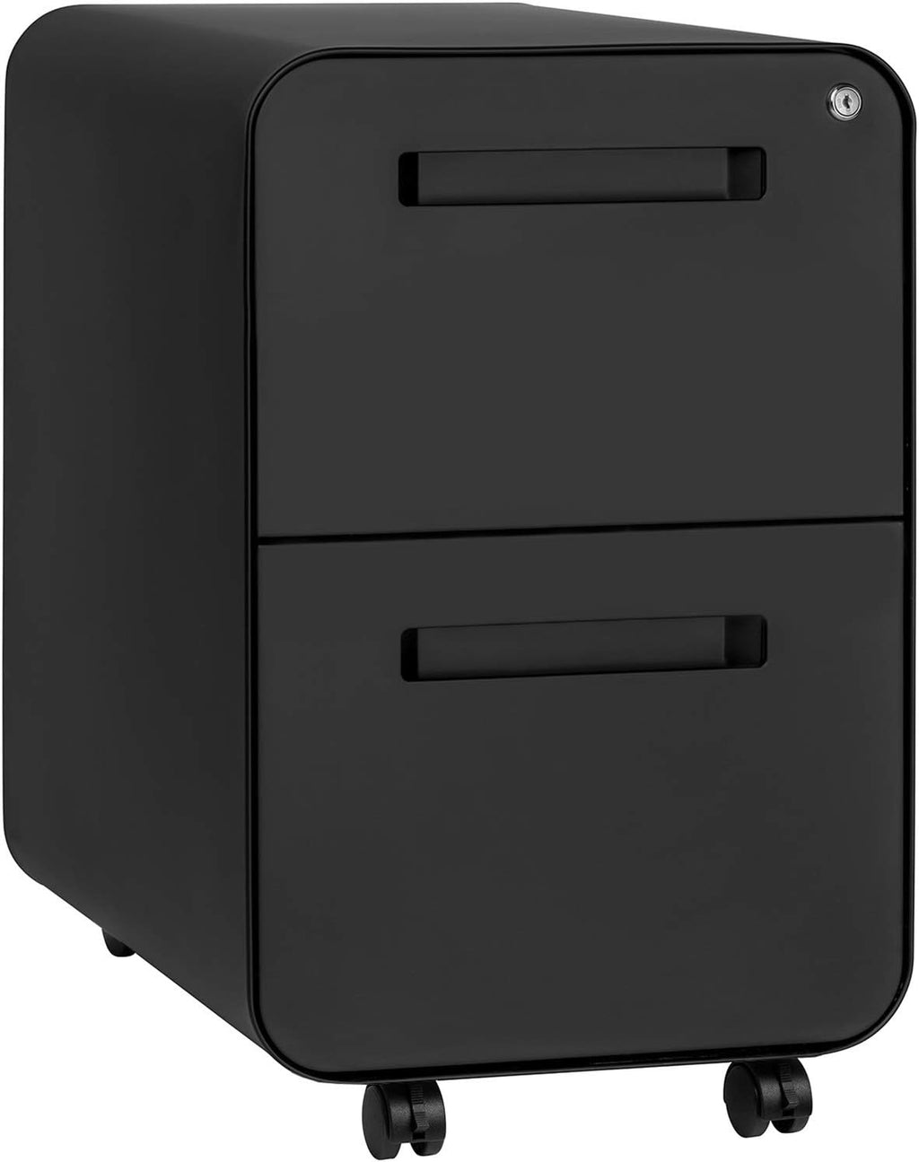Black 2-Drawer Mobile File Cabinet G903379