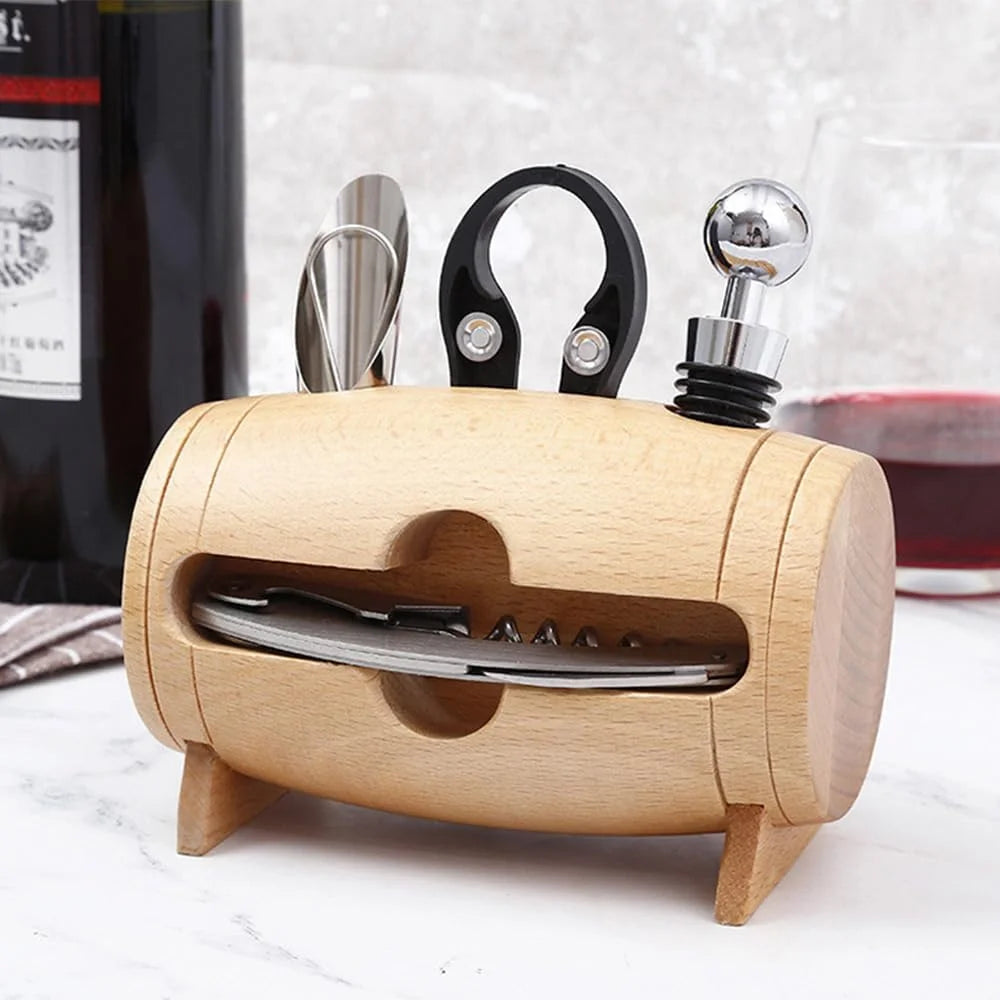 4 PCS Stainless Steel Wine Opener Set X416