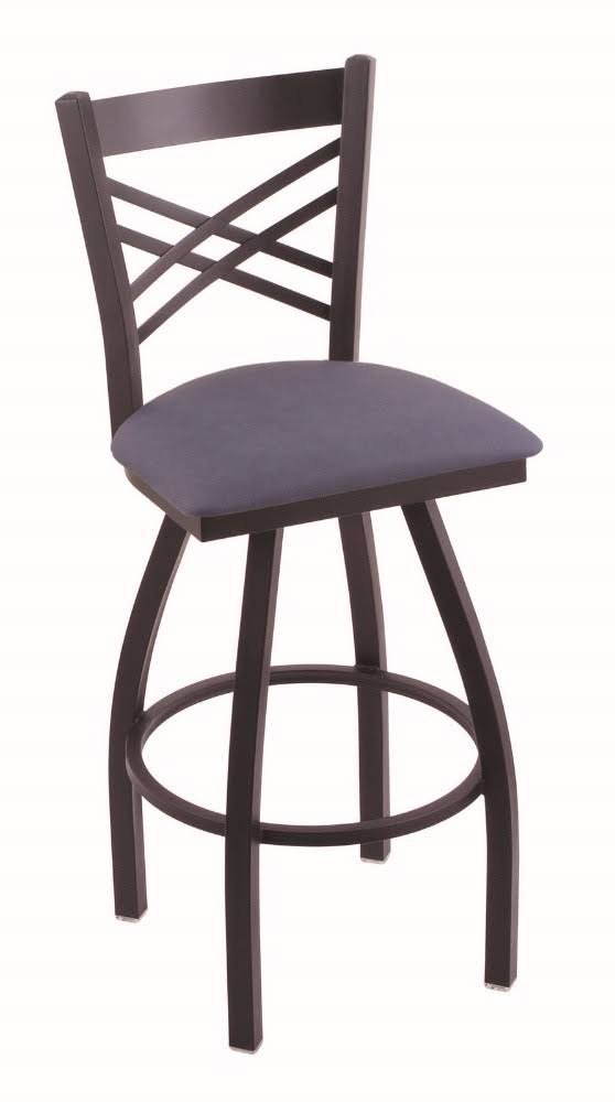 25x22 Swivel Counter Stool with Black Wrinkle Finish Q4254