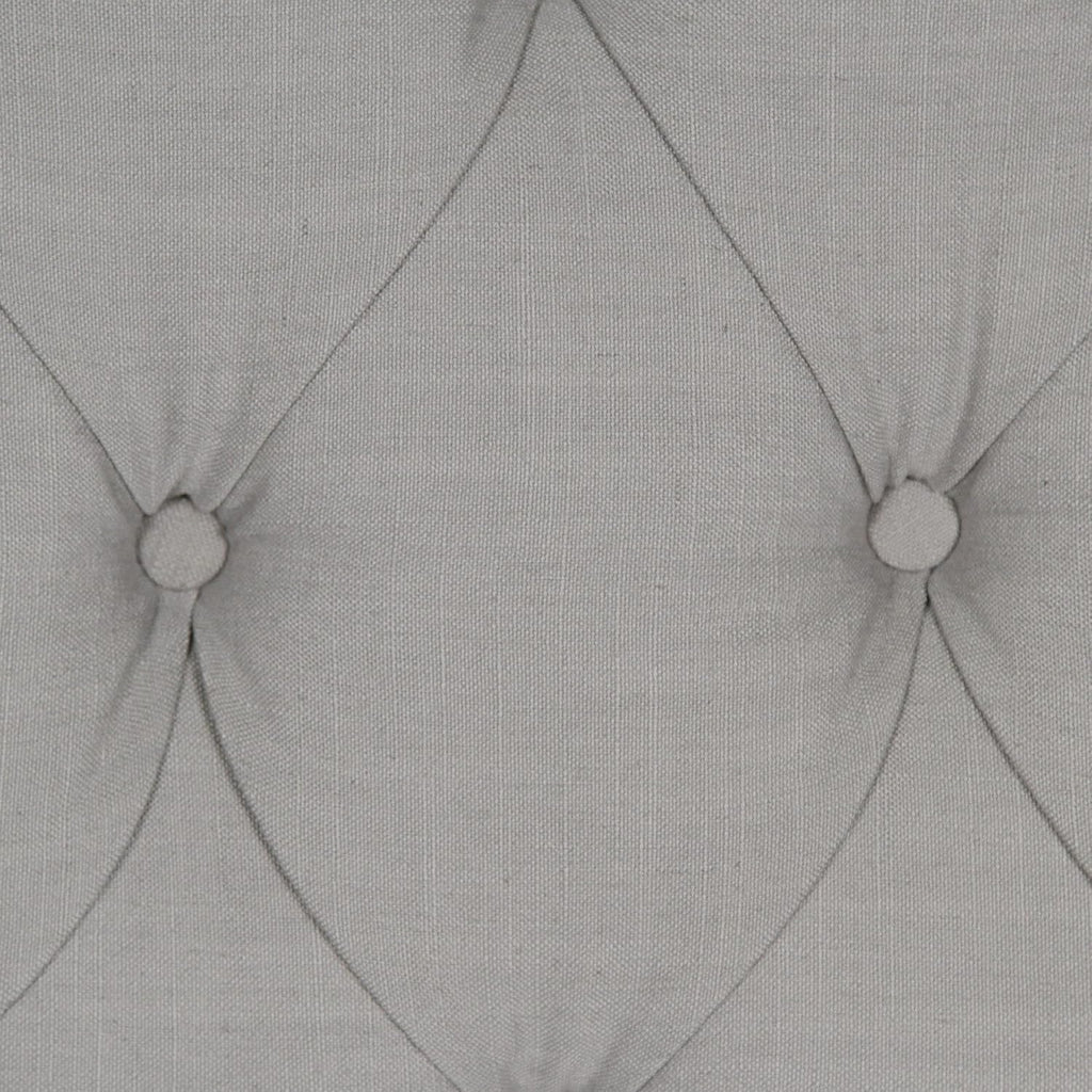 Upholstered Adjustable Headboard Panel with Solid Wood Frame and Button-Tufted Design - Putty Finish - Twin A592