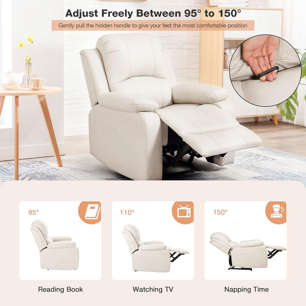 Recliner Chair with Footrest Single Sofa G30414