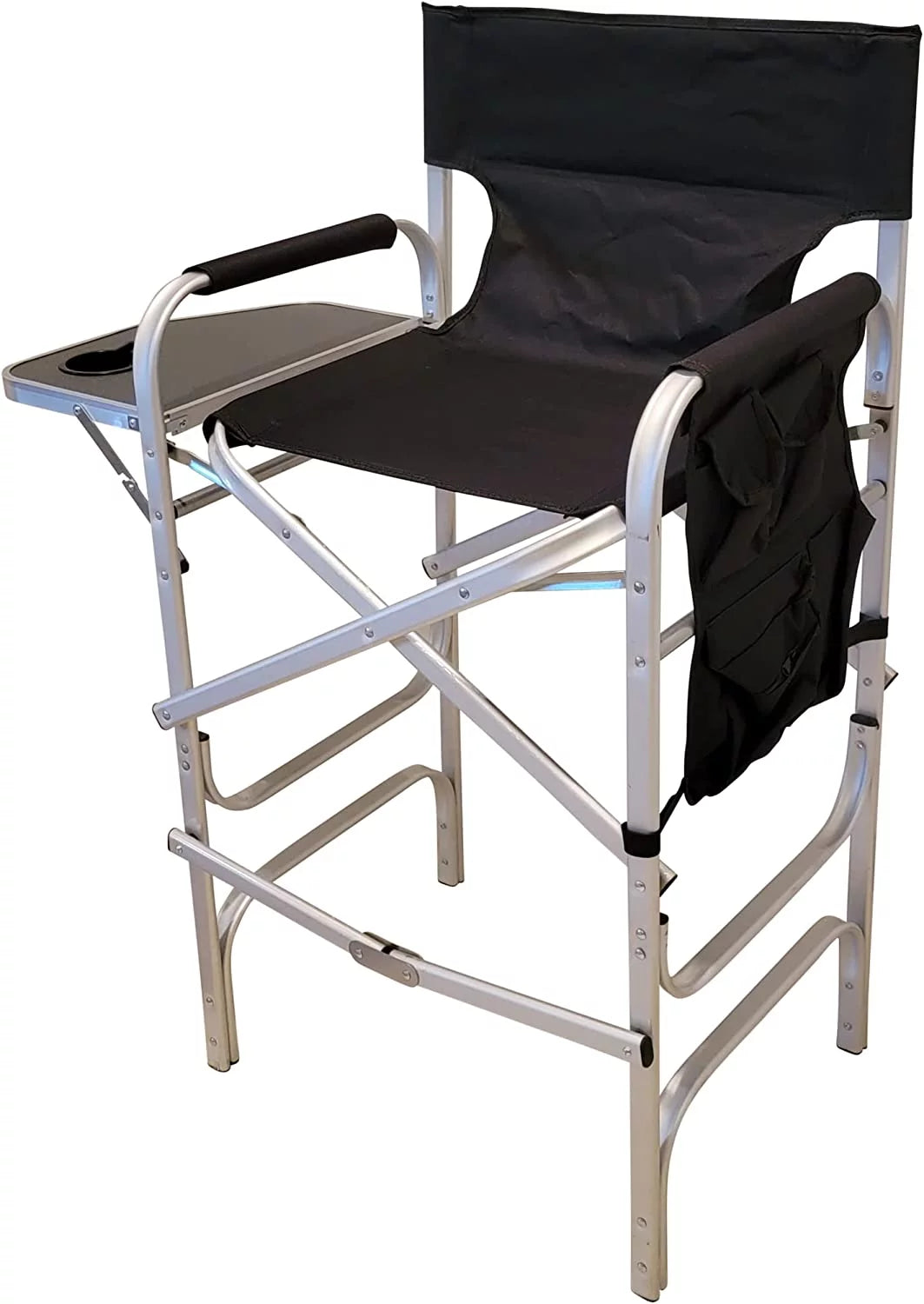 Extra Tall Folding Directors Chair with Side Table B37453