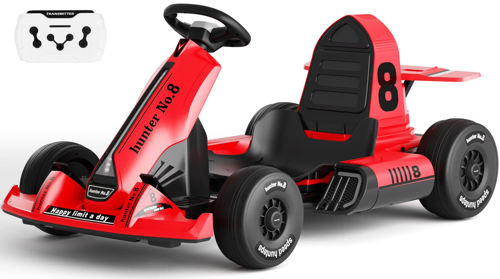 Red 12V7Ah Electric Drift Go Kart with Remote Control E45740