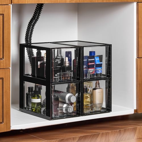 4 Pack Large Stackable Acrylic Storage Drawers L893