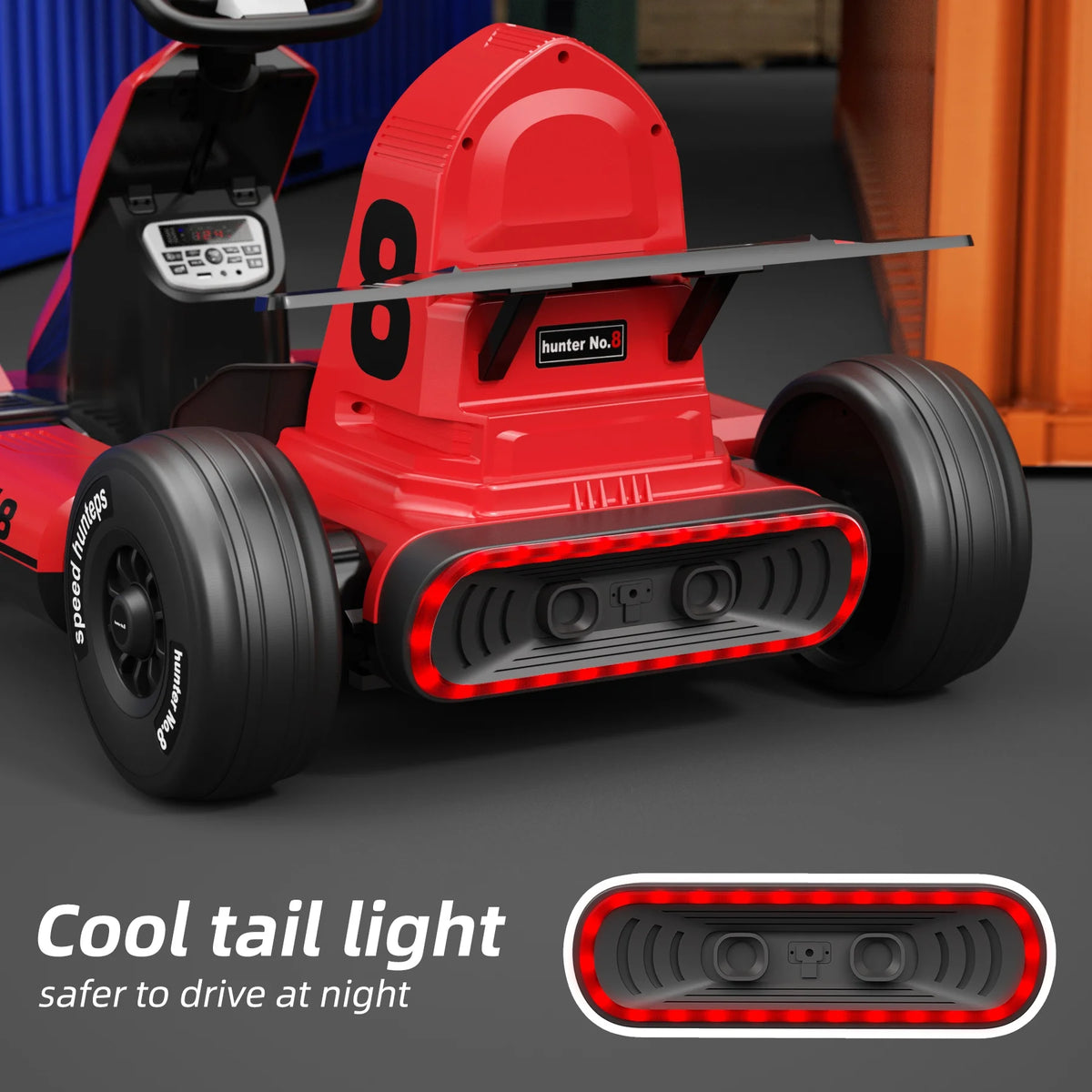 Red 12V7Ah Electric Drift Go Kart with Remote Control E45740