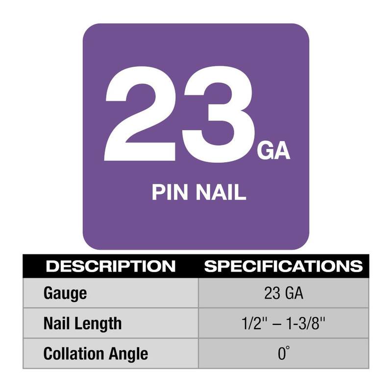 12-Volt 23-Gauge Cordless Pin Nailer with 6.0Ah and 3.0Ah Battery Packs X8241