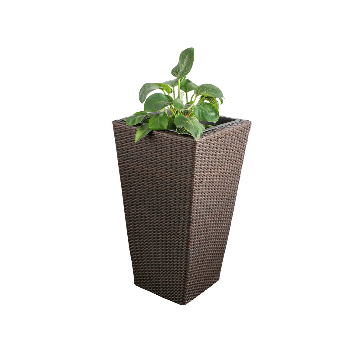 Rectangular All-Weather Wicker Planter with Plastic Liner R2288