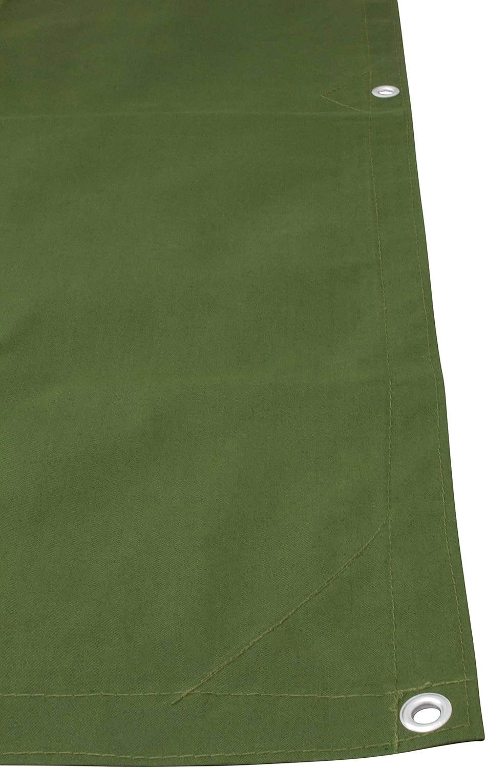 Green Canvas Tarp 12oz Heavy Duty Water Resistant 10' x 16' Pack of 2 U814