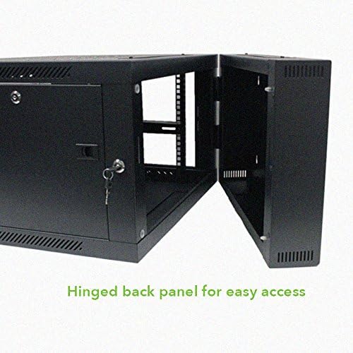 9U Wall-Mount Network Cabinet Enclosure with Glass Front Door J20855