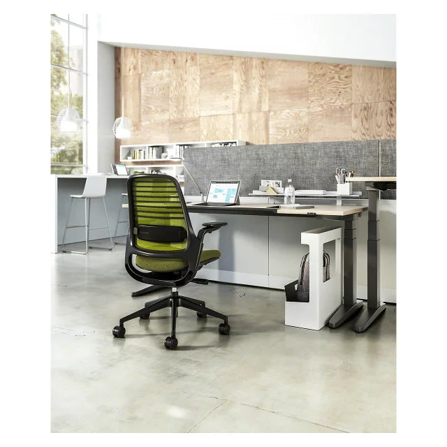Black Office Chair with Lumbar Support N8137