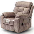 Power Lift Recliner Chair with Massage and Heating, 26in Extra Wide Seat with Cup Holder U7976