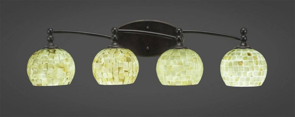 4 Light Bath Bar with Glass, Dark Granite Y34110