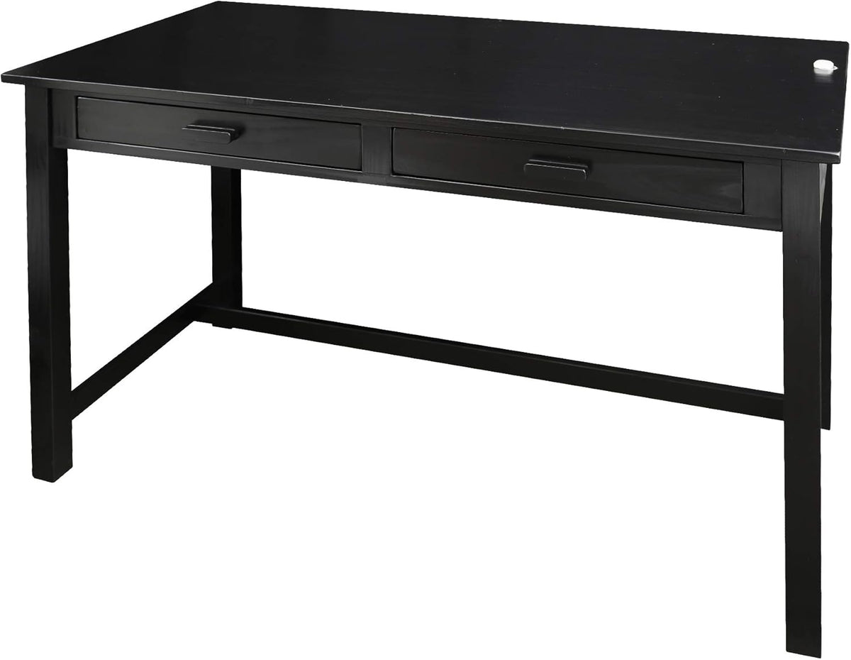 Black Work Desk with Side Drawer P577