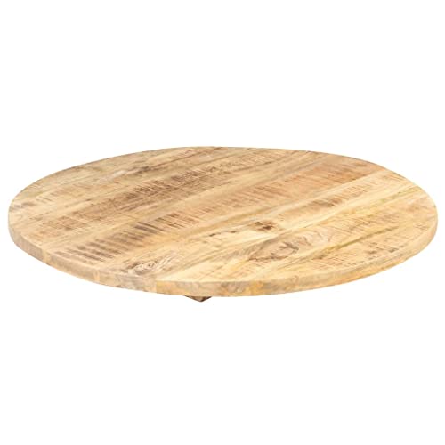 Solid Reclaimed Wood Round Table Top 15.7" Y5118