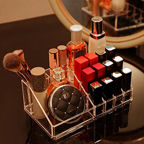 Large Clear Makeup Organizer with 8 Drawers, Set of 3 A92185