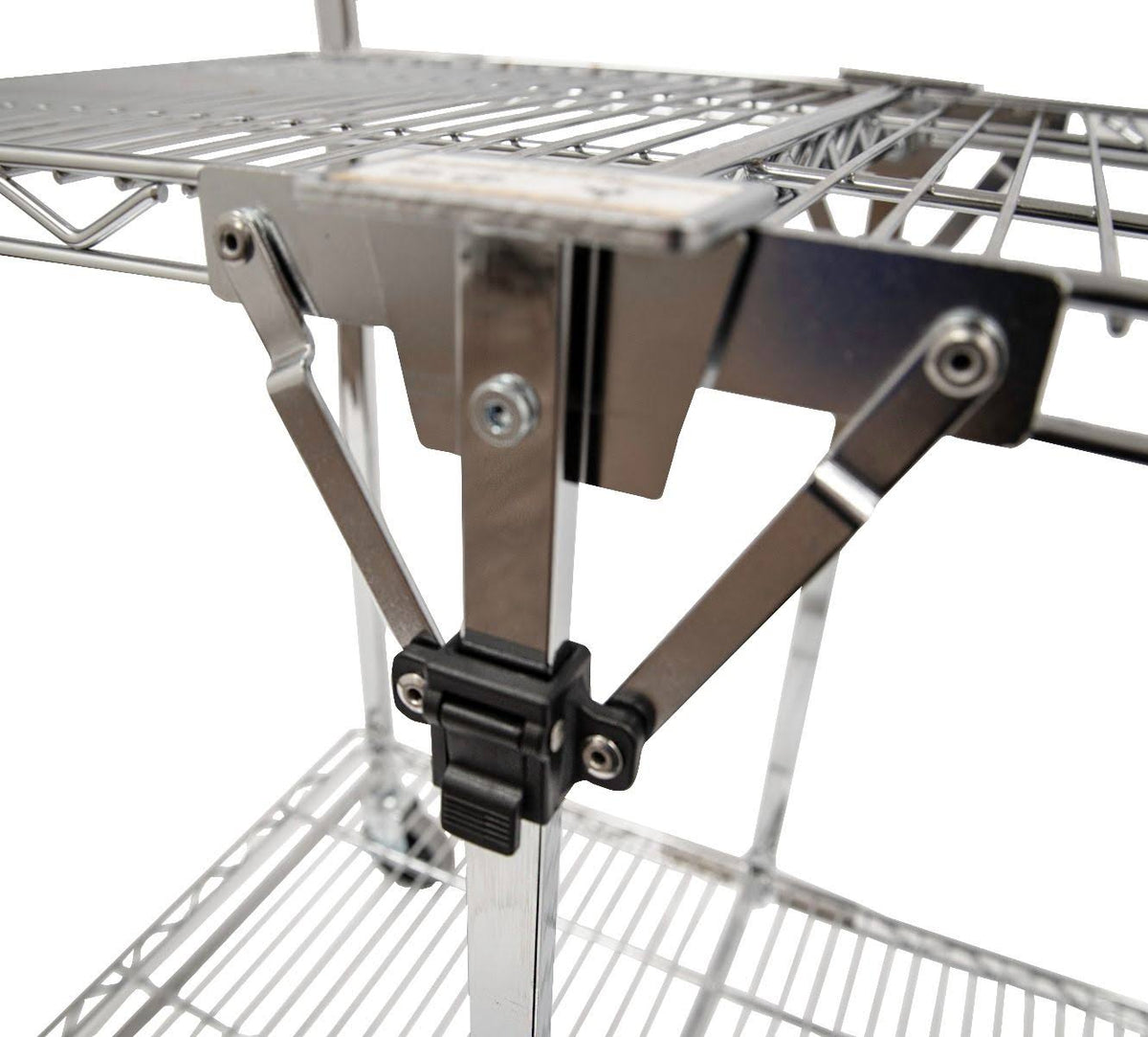 Two Shelf Collapsible Wire Utility Cart S7107