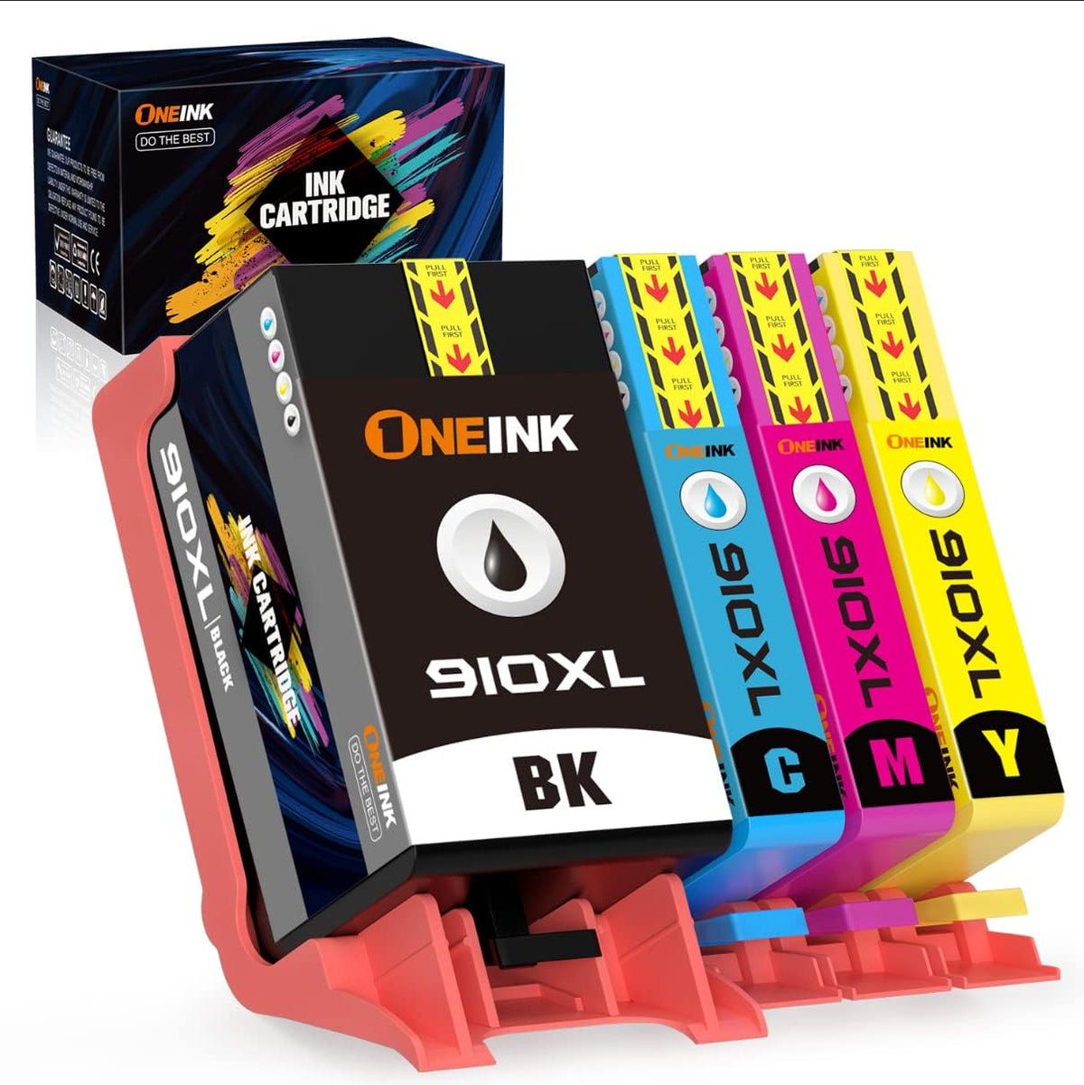 4 Packs Ink Cartridges for HP Officejet Pro Printers F22206