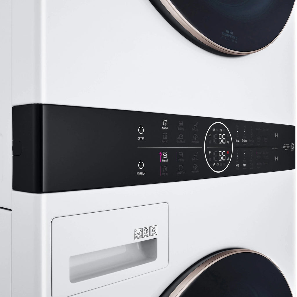 White Front Load Washtower 5.2 Cu. Ft. Washer 7.4 Cu. Ft. Electric Dryer Z985