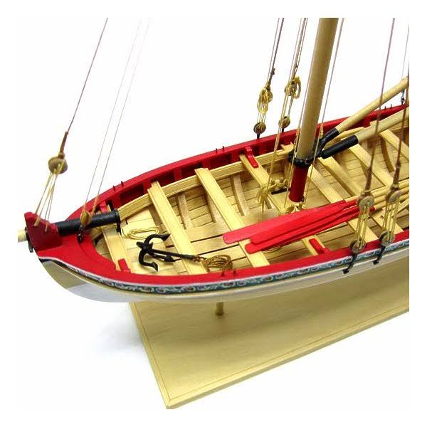 18th Century Longboat Wooden Ship Model Kit 1:48 Scale Y4876