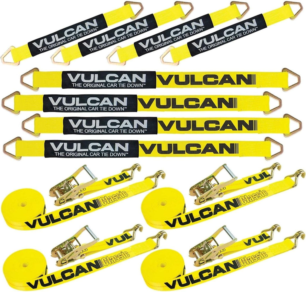 Axle Strap Tie Down Kit with Wire Hook Ratchet Straps D876