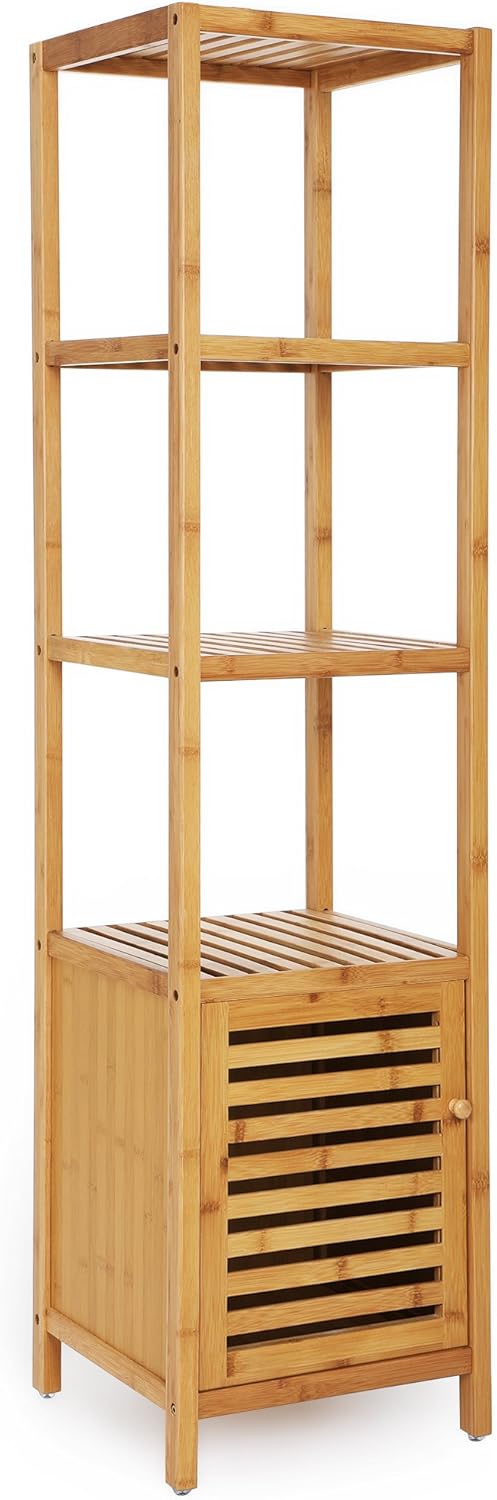 Bamboo 4 Tier Floor Cabinet Q9217