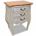 Solid Reclaimed Wood Bedside Cabinet U522
