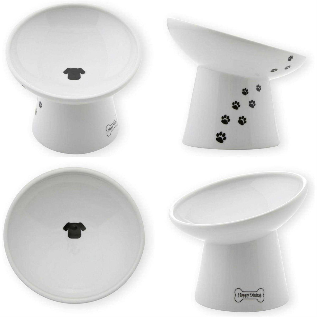 Extra Wide Raised Cat Food Bowl F600