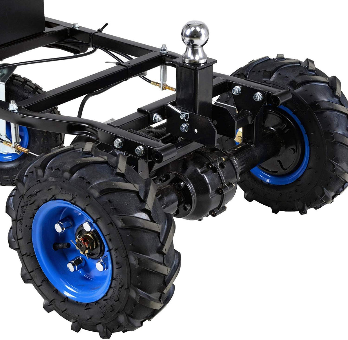 2" Inch Trailer Ball Mount Tow Hitch Heavy Duty Steel Chrome Drop-in Safety D-Pin Max Weight Capacity 5,000LBS C418