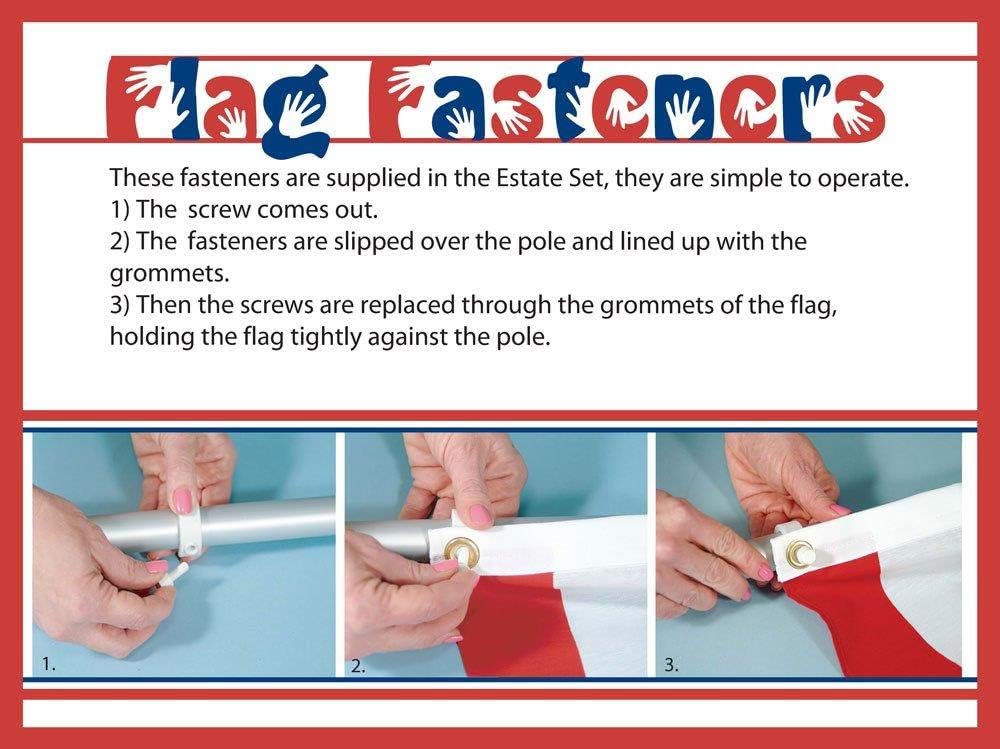 3x5 ft. Nylon Flag and Flagpole Kit with Pole O8536