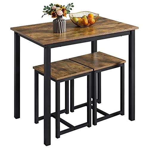3 Piece Dining Table & Chair Set Gray C91792