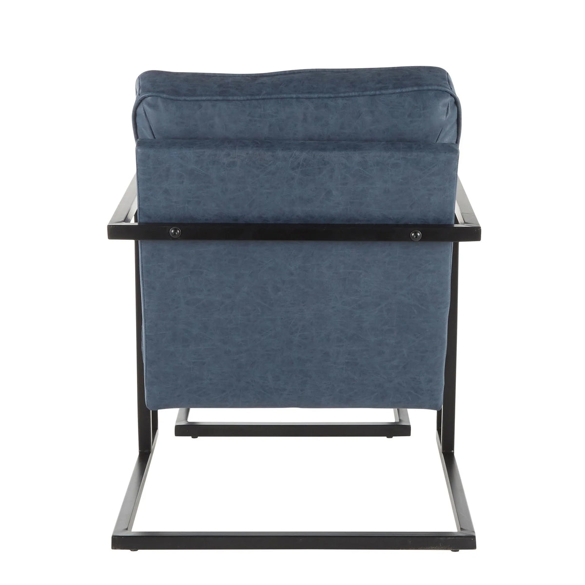 Black/Blue Lounge Chair And Ottoman Set T873921