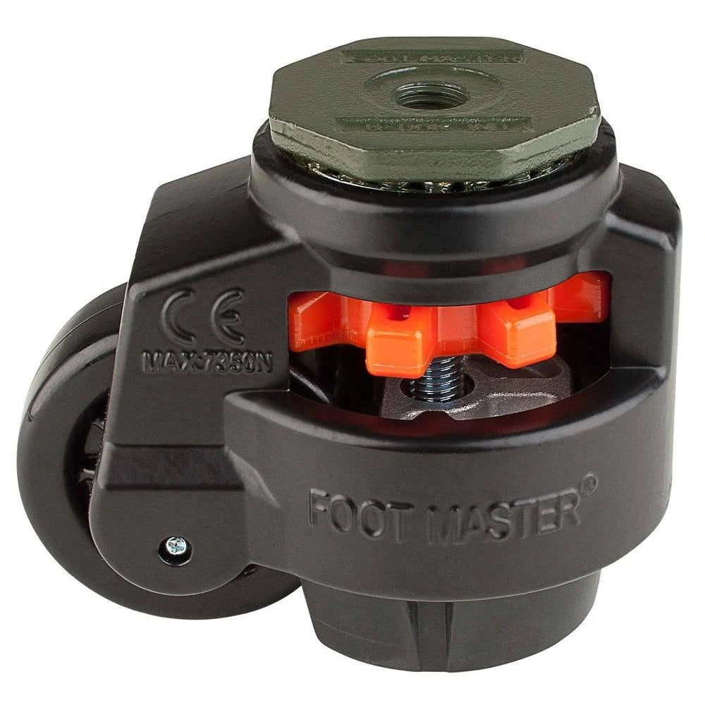 Black Nylon Leveling Caster, 1650 lbs. N5229
