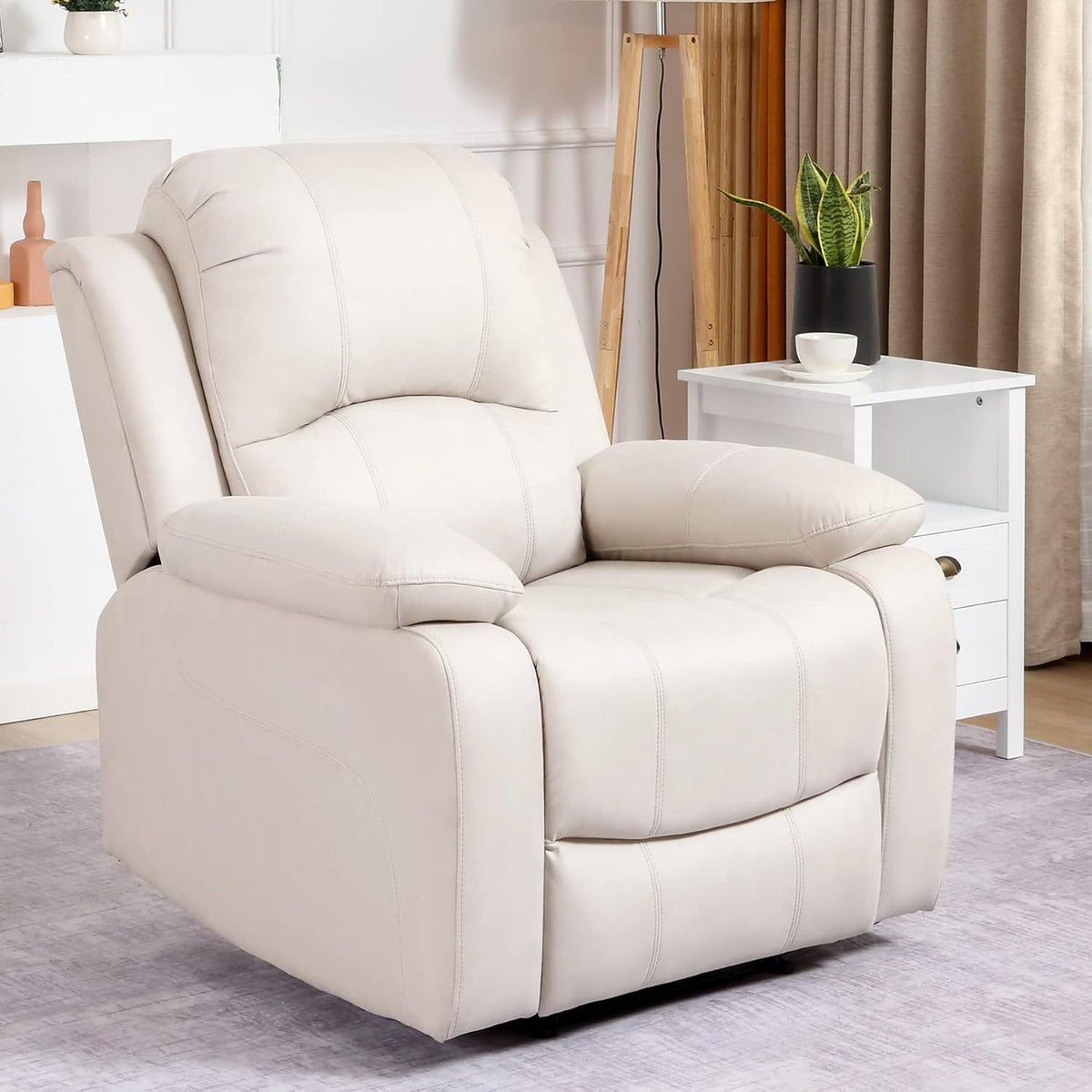 Recliner Chair with Footrest Single Sofa G30414