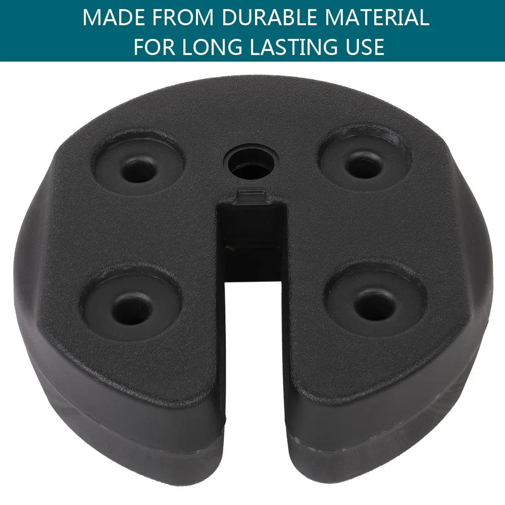 4pcs Tent Shade Canopy Water Fillable Weight Plates Black P4640