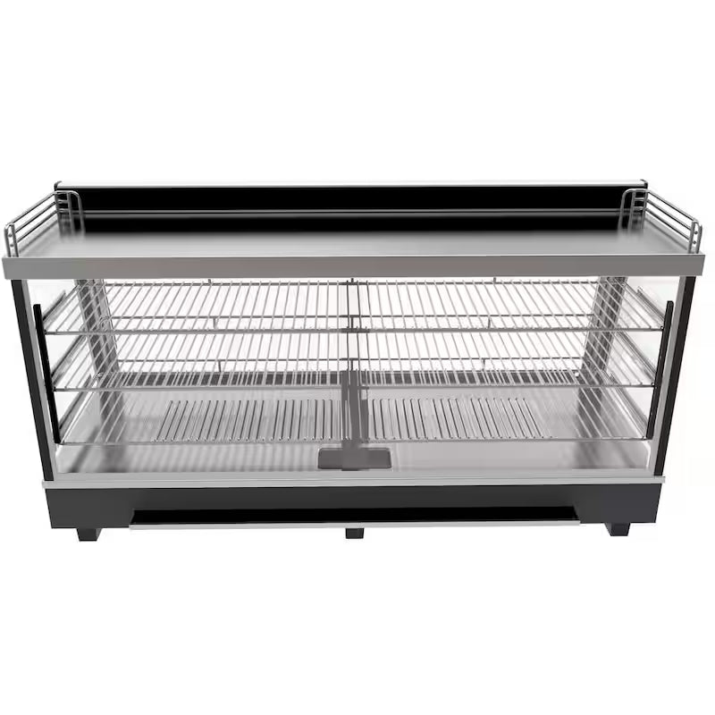 6.5 cu. Ft. 3 Shelf Stainless Steel Food Warmer Display Case V973