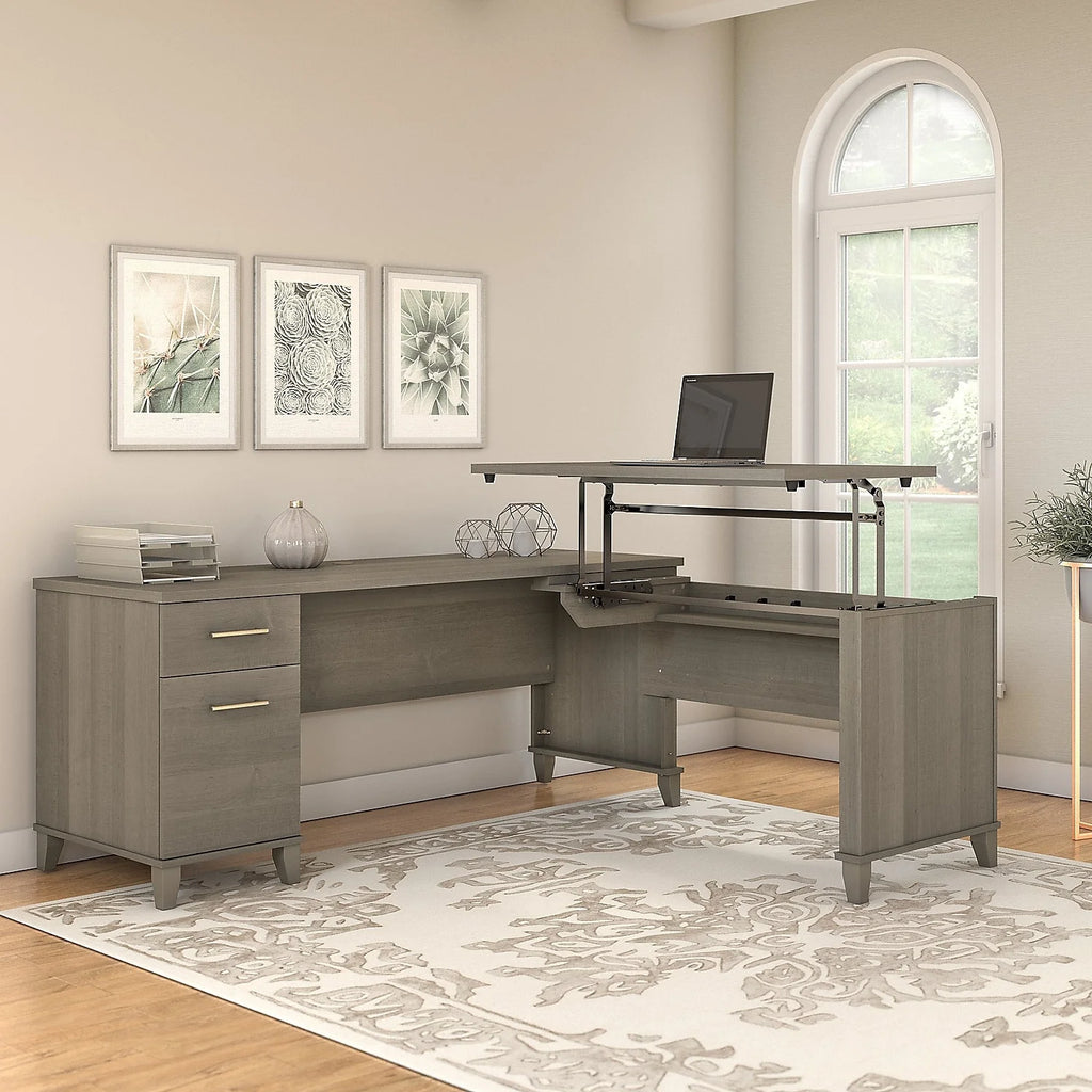 72" Sit to Stand L Desk S886568