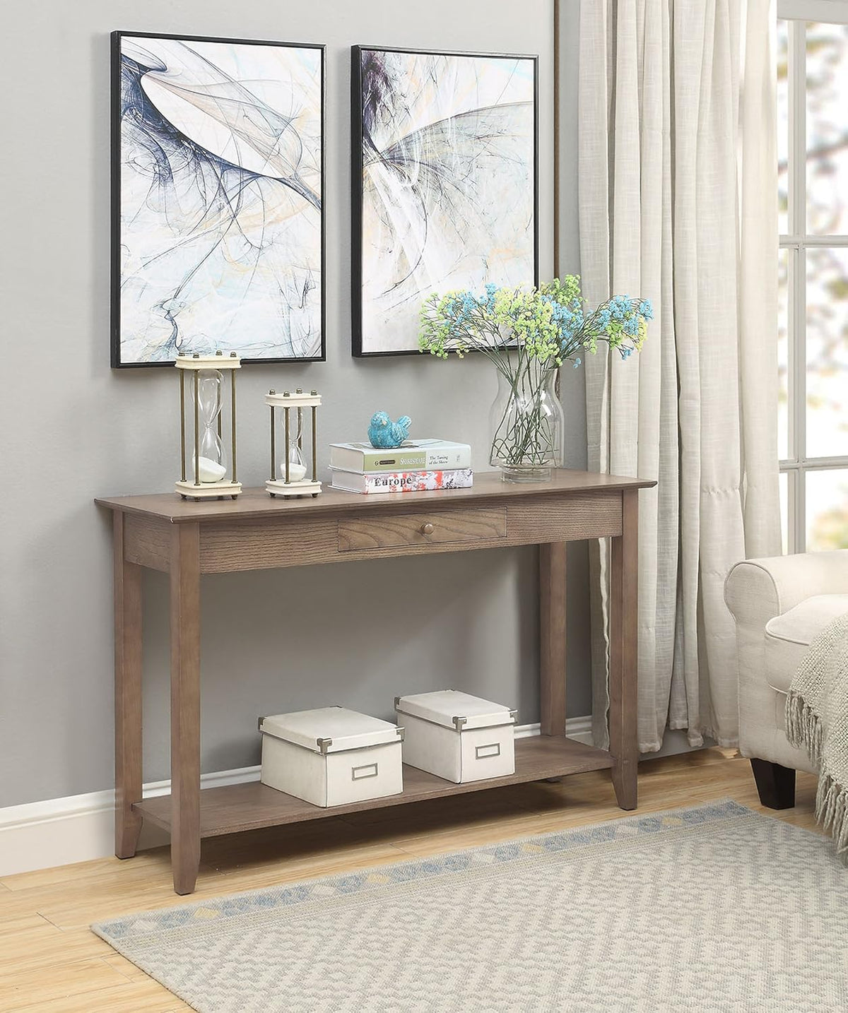 Cherry Console Table with Drawer O5000
