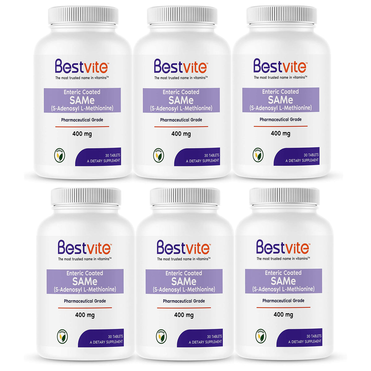 Same 400mg 180 Tablets 6-Pack SAM-e N449