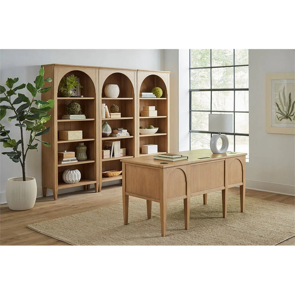 Light Brown Wood Bookcase X538