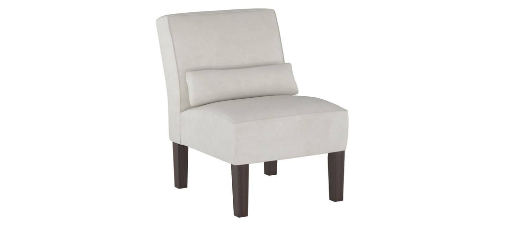 Velvet Light Grey Accent Chair F805