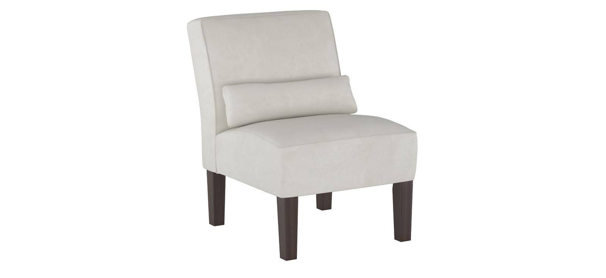 Velvet Light Grey Accent Chair F805