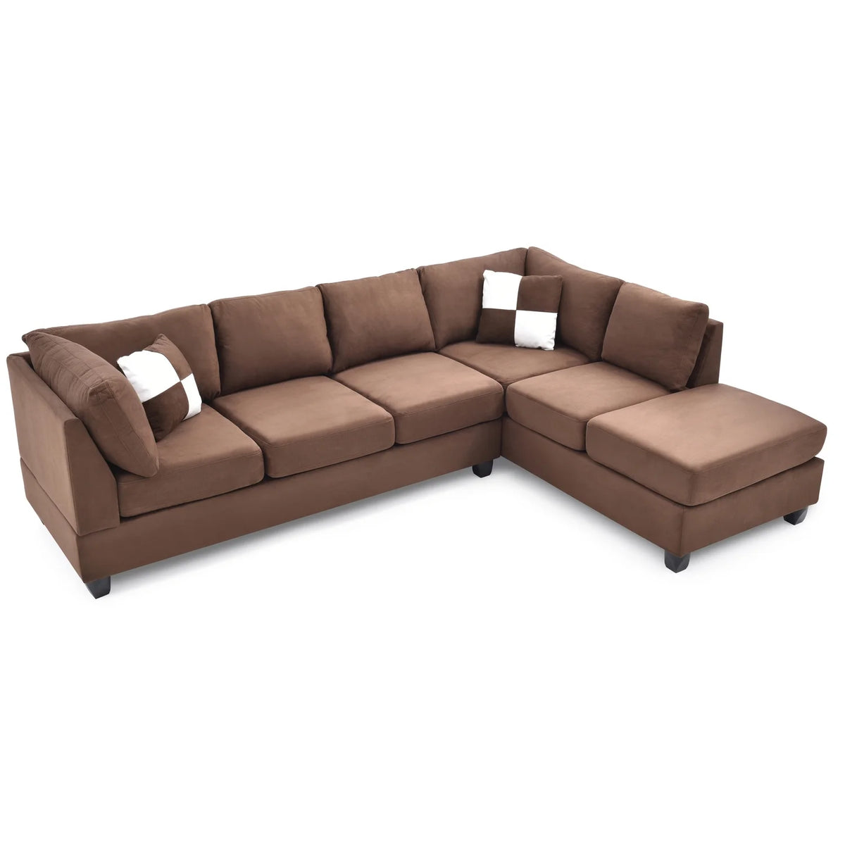 Chocolate Sectional T90271