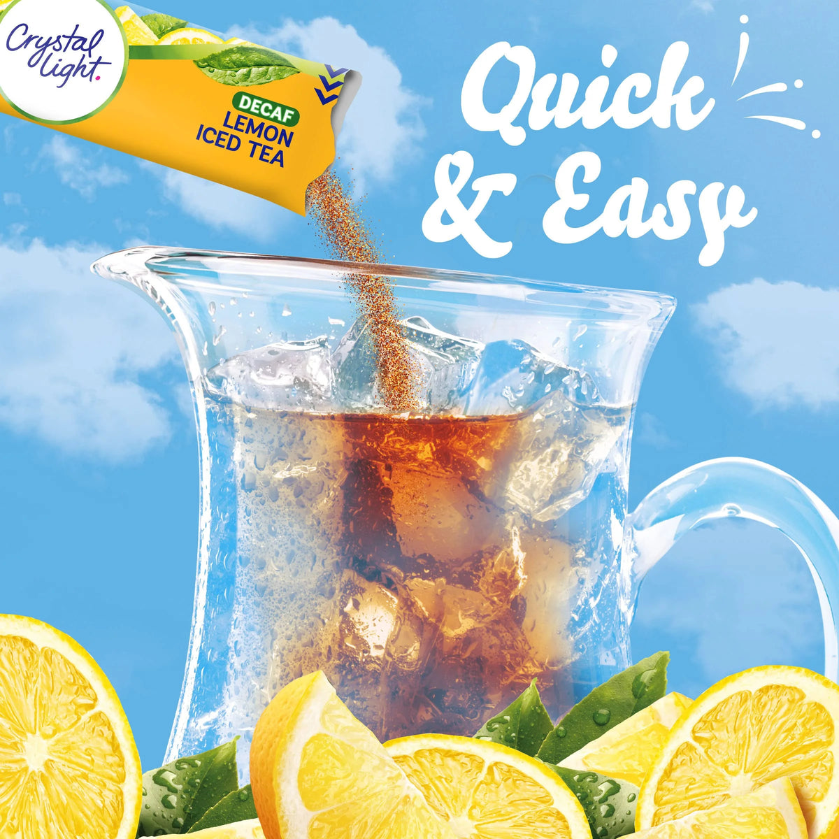 Sugar-Free Decaffeinated Lemon Iced Tea Powdered Drink Mix, 6 Count (Pack Of 12) X83401