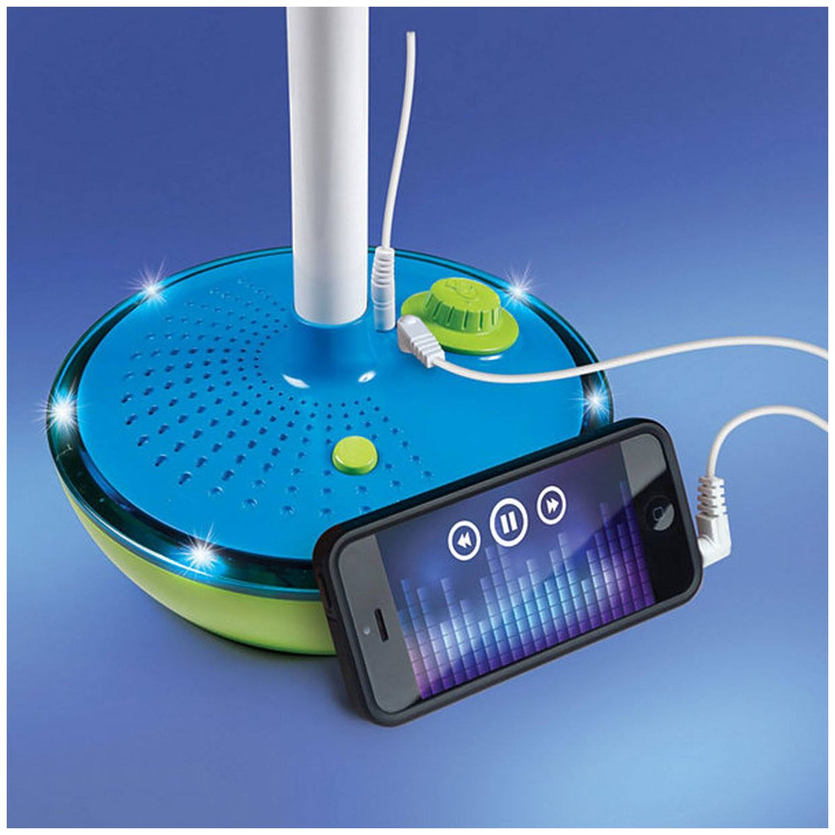 Light-Up Musical Microphone u0026 Stand J6902