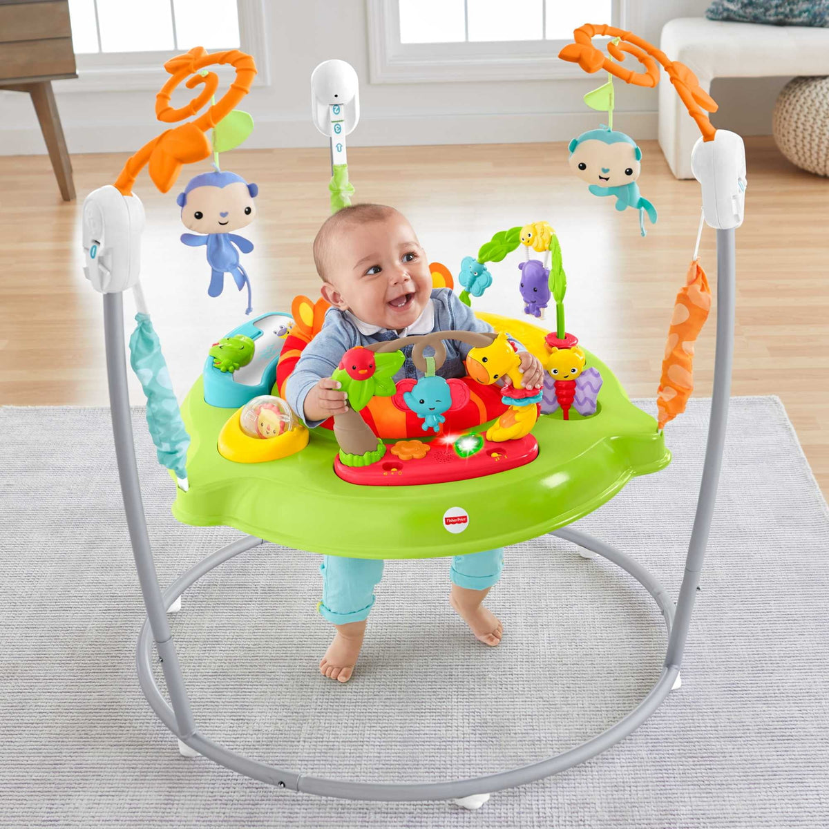 Baby Bouncer Activity Center with Lights Music and Toys F954311