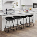 White 30" Bar Height Swivel Barstools Set of 4 J885131